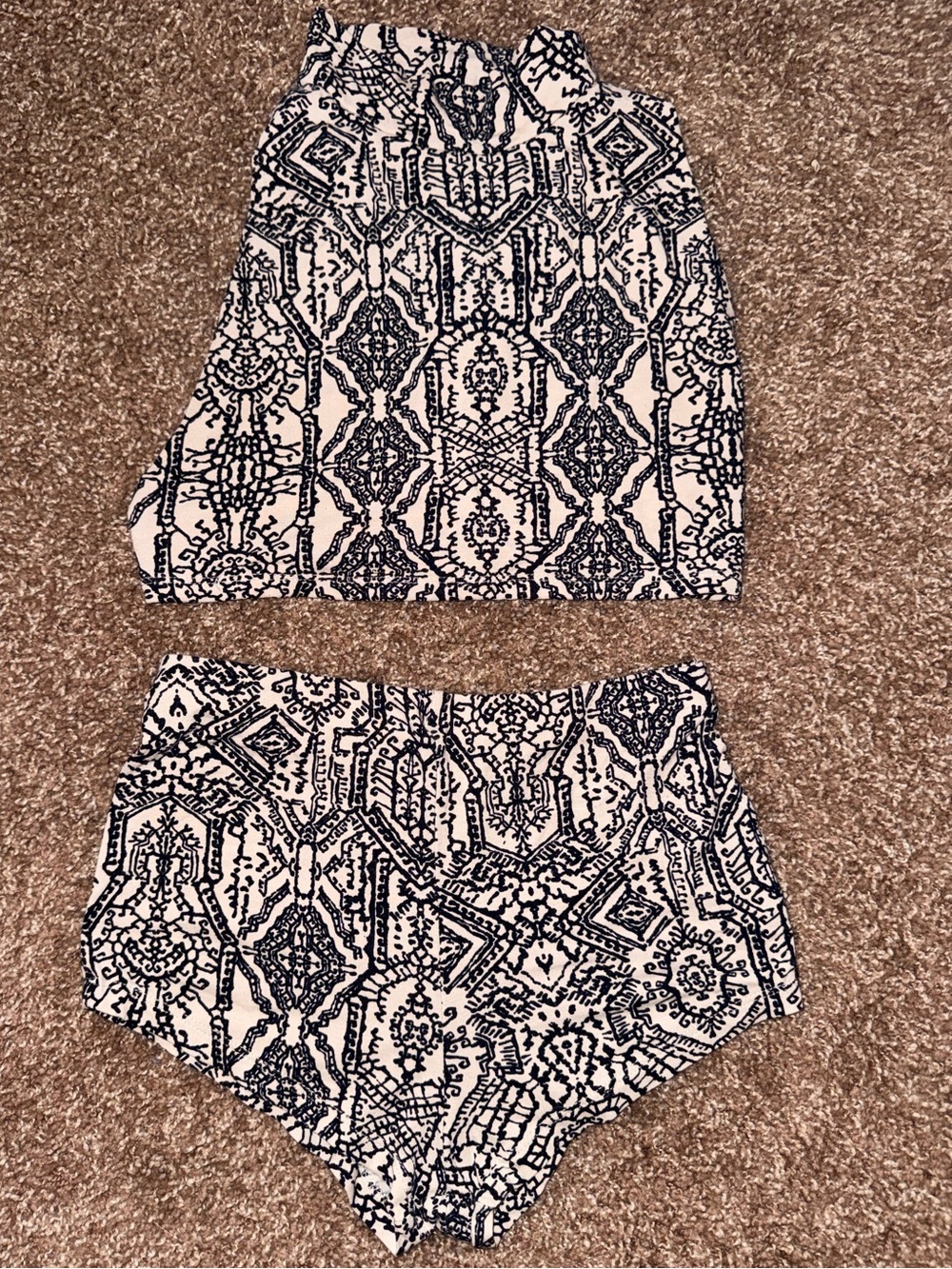 Fashion Nova Aztec Micro Set 🖤🤍